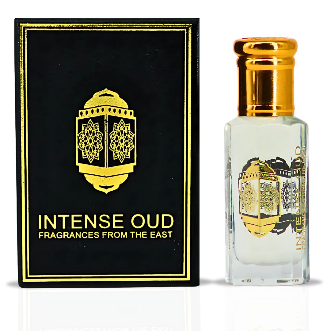 Vanilla Rose Perfume Oil 12ML (0.40 OZ) With Black Gift Box By Intense Oud | Turkish Rose & Creamy Vanilla With A Musky Base.