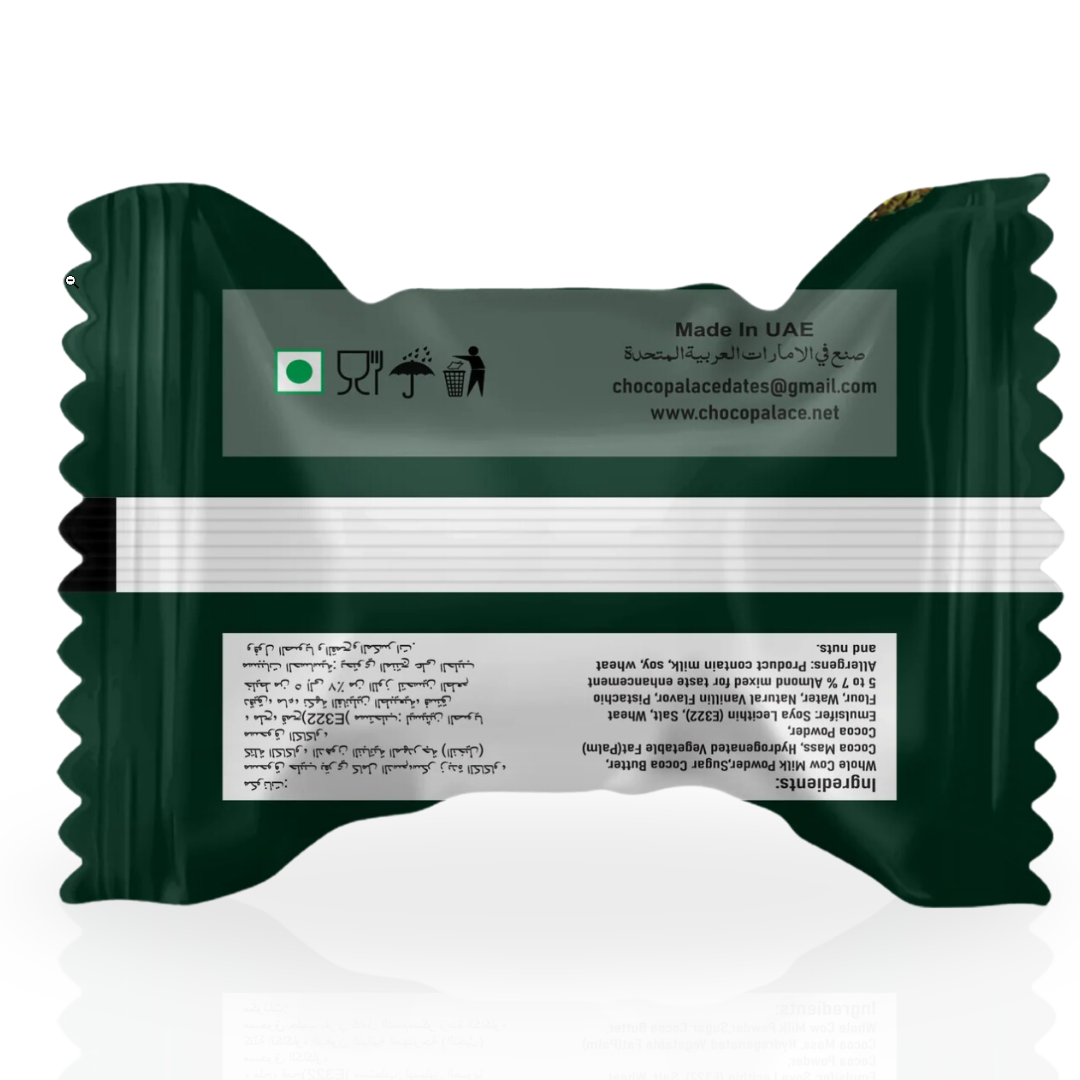 Dubai Choco-Stick Pistachio By Intense Delish | Rich Chocolate, Nutty Crunch, Pistachio (BOX OF 6)