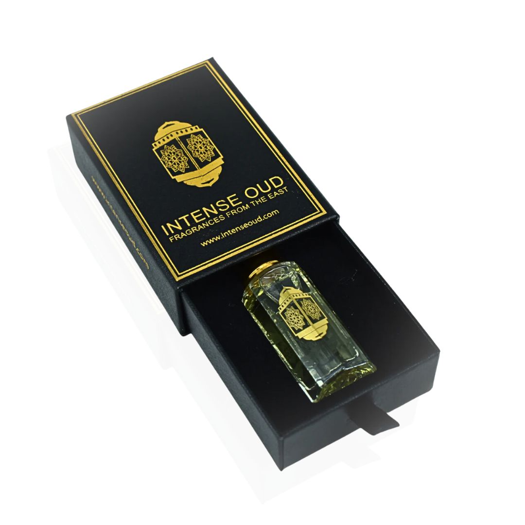 Dark Amber Perfume Oil 12ML (0.40 OZ) With Black Gift Box By Intense Oud | Floral Jasmine, Warm Amber & Creamy Vanilla.