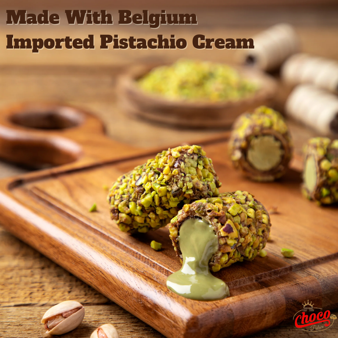 Dubai Choco-Stick Pistachio By Intense Delish | Rich Chocolate, Nutty Crunch, Pistachio (BOX OF 6)