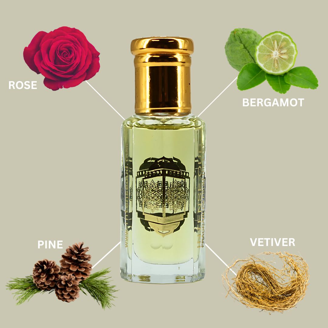 Warda Perfume Oil 12ML (0.40 OZ) With Black Gift Box By Intense Oud | Elegant Rose With Fresh Bergamot & A Smoky, Woody Finish.