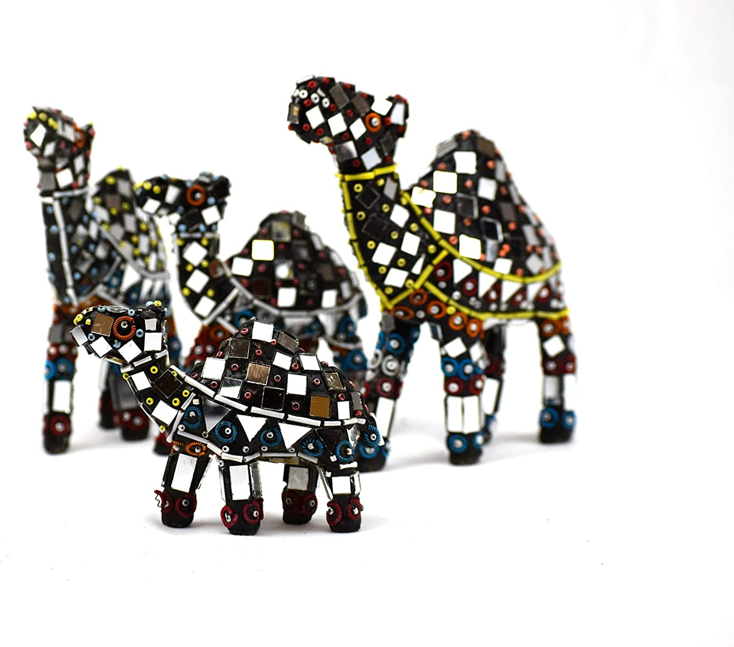 Camel Set of 4 Shisha Moti Craft Table top Decorative Accent