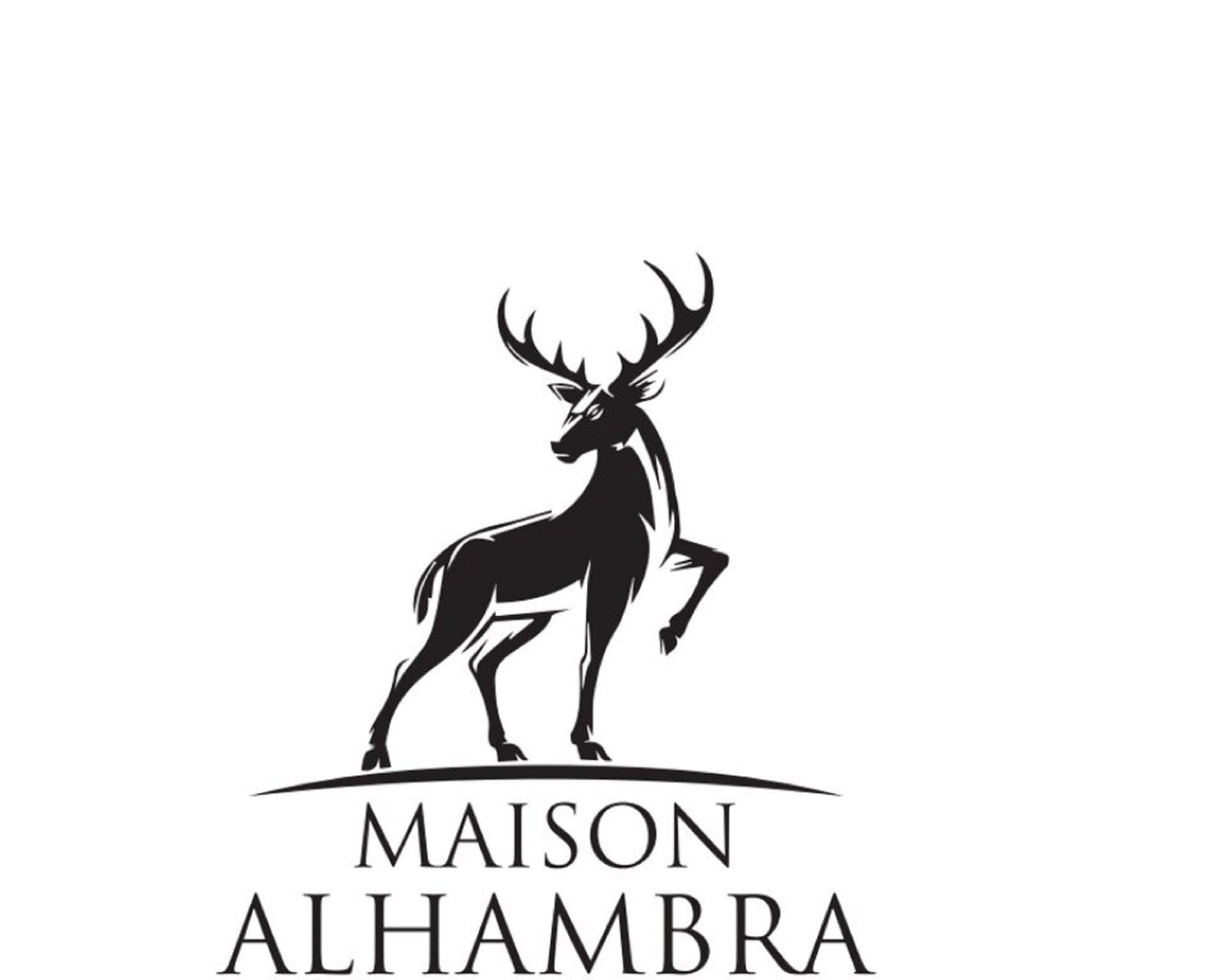 Maison Alhambra Delilah Pour Femme Eau de Parfum spray, 100ml, with elegant perfume bottle and floral design.