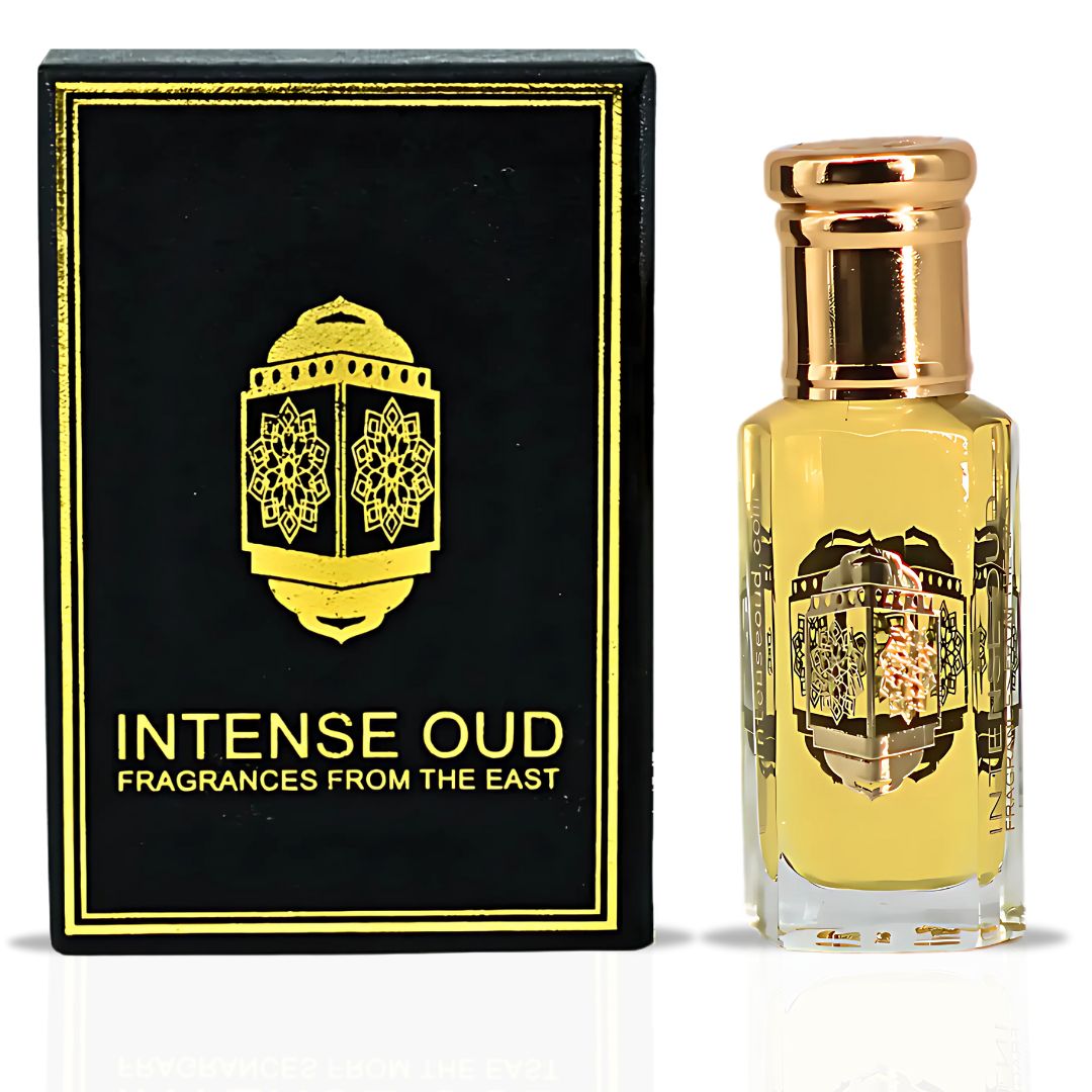 Touch Of Amber Perfume Oil 12ML (0.40 OZ) With Black Gift Box By Intense Oud | Bold Amber, Leather & Musk With A Hint Of Citrus.