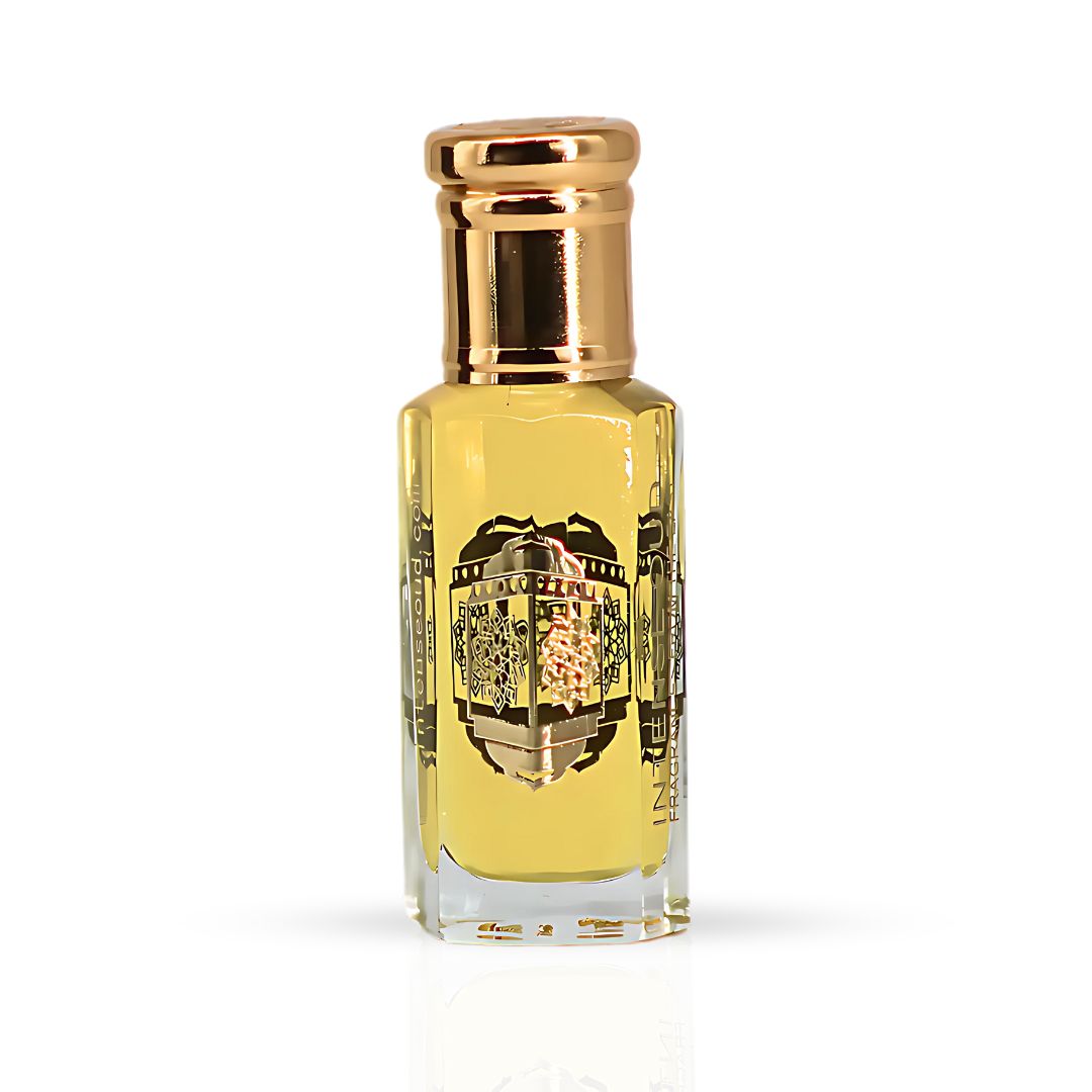 Touch Of Amber Perfume Oil 12ML (0.40 OZ) With Black Gift Box By Intense Oud | Bold Amber, Leather & Musk With A Hint Of Citrus.