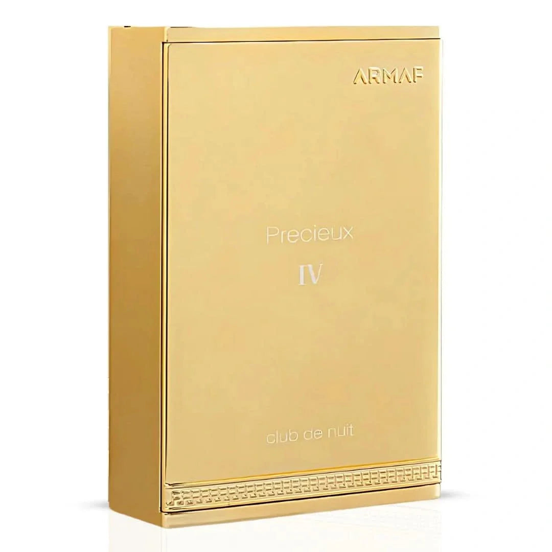 Armaf Club de Nuit Précieux IV Extrait de Parfum 55ml EDP bottle with elegant design and gold accents.