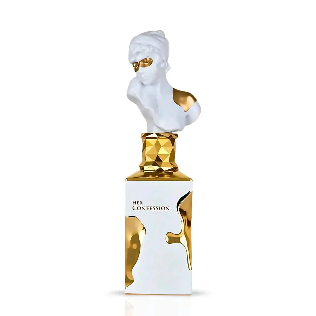 Her Confession Eau De Parfum Spray 100ML (3.4 OZ) by Lattafa | A Captivating Fusion of Cinnamon, White Florals & Musk, Finished with Rich Vanilla. - Intense Oud