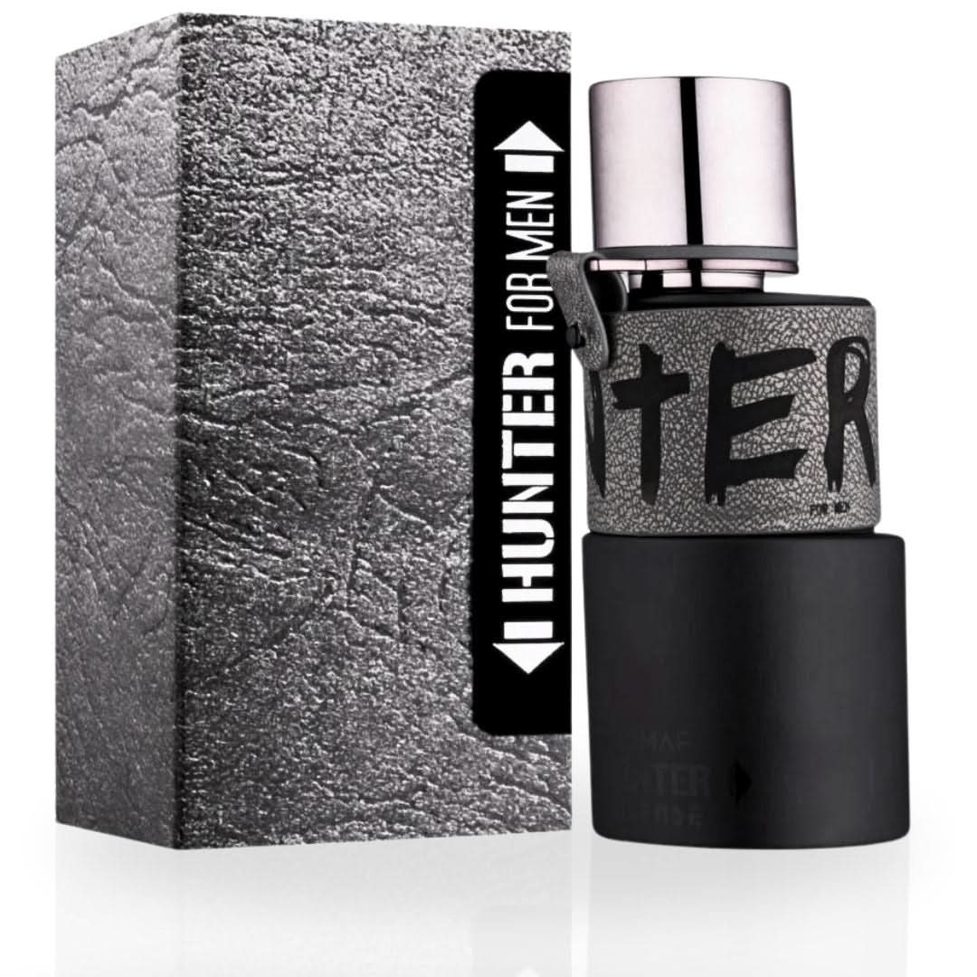 Hunter Intense Men EDP spray by Armaf, 100ML, featuring a long-lasting, exotic signature masculine scent in a sleek bottle.