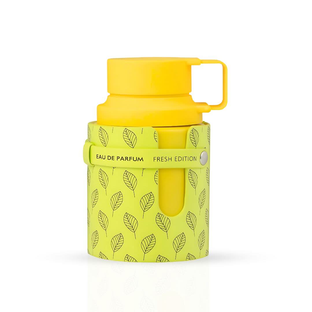 Armaf Odyssey Limoni Eau de Parfum spray bottle, 100ml, with a sleek design and citrus-inspired fragrance label.