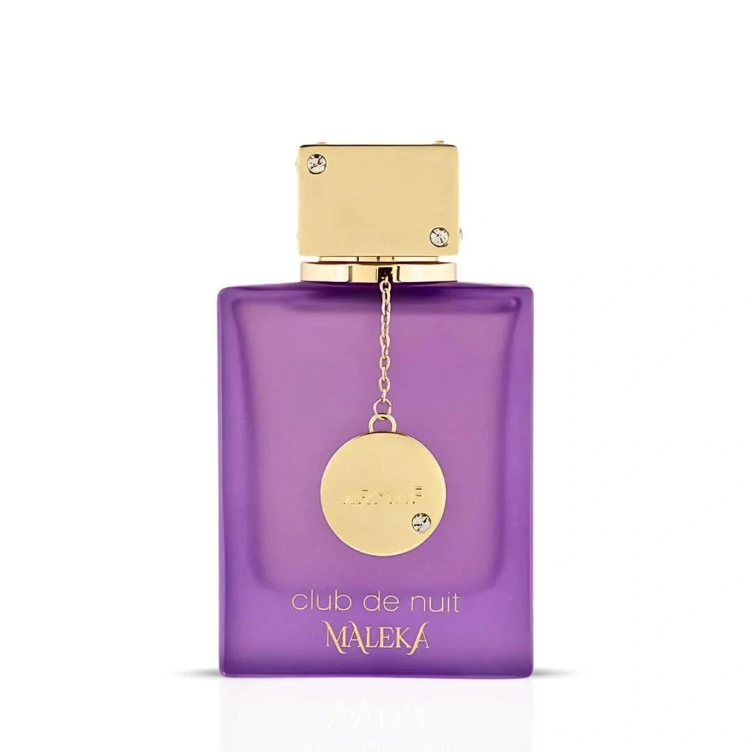 Armaf Club De Nuit Maleka Eau de Parfum spray 105ml bottle, sleek design with a black cap and elegant label.