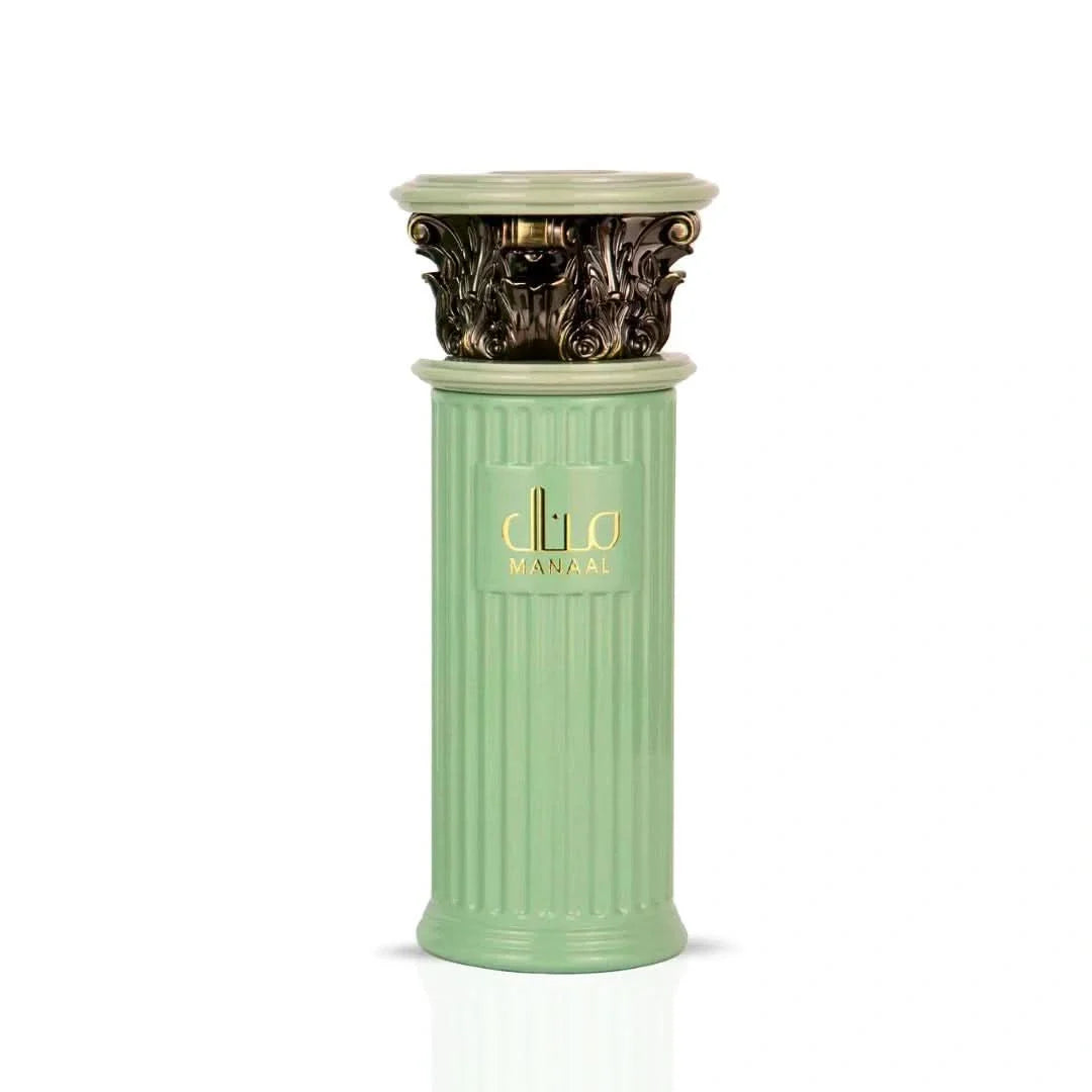 Manaal Eau de Parfum Spray by Ard Al Zaafaran in 100ml bottle, elegant packaging with a sleek, modern design.