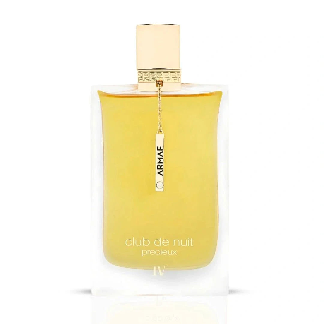 Armaf Club de Nuit Précieux IV Extrait de Parfum EDP 55ml bottle with elegant design and gold accents.