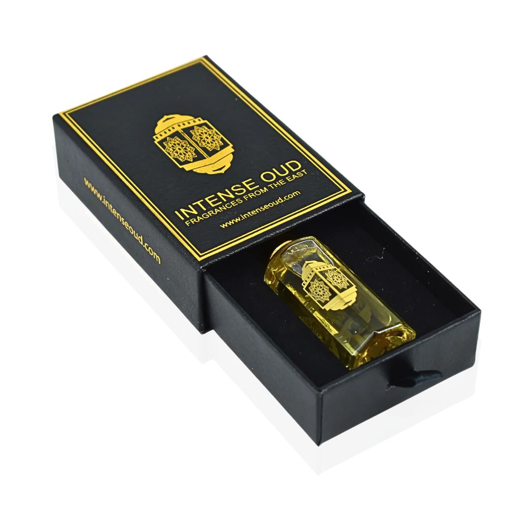Santal Wood Perfume Oil 12ML (0.40 OZ) With Black Gift Box By Intense Oud | Rich Sandalwood, Vetiver & Luxurious Oud.