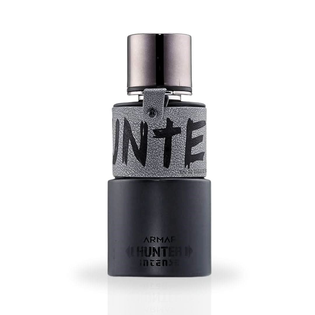 Hunter Intense For Men EDP spray by Armaf, 100ml, featuring a long-lasting, exotic masculine signature scent.