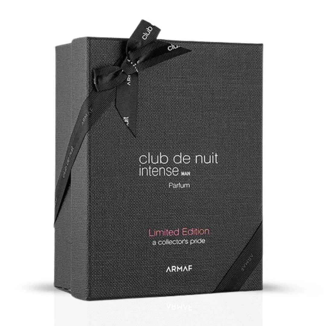 Armaf Club De Nuit Intense Man Limited Edition EDP parfum gift box with 105ml bottle and elegant packaging.