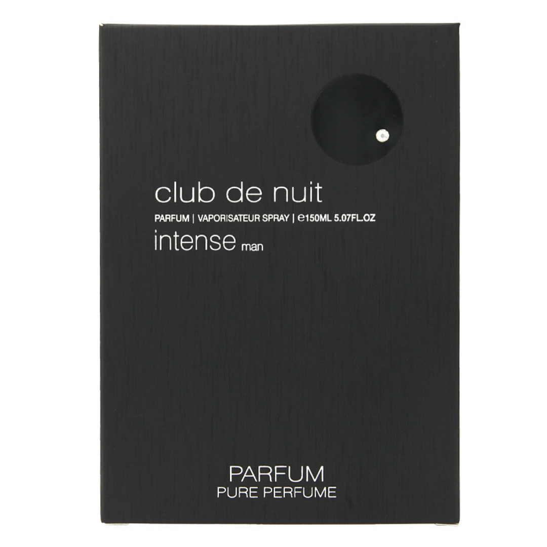 Armaf Club De Nuit Intense for Men Eau de Toilette spray in 105ml bottle, featuring dark glass and sleek design.