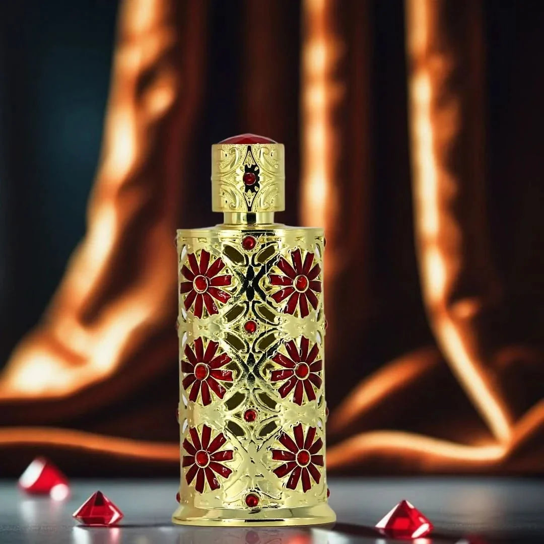 Dirham Wardi CPO concentrated perfume oil by Ard Al Zaafaran in a 12ml bottle, featuring floral and warm scent details.