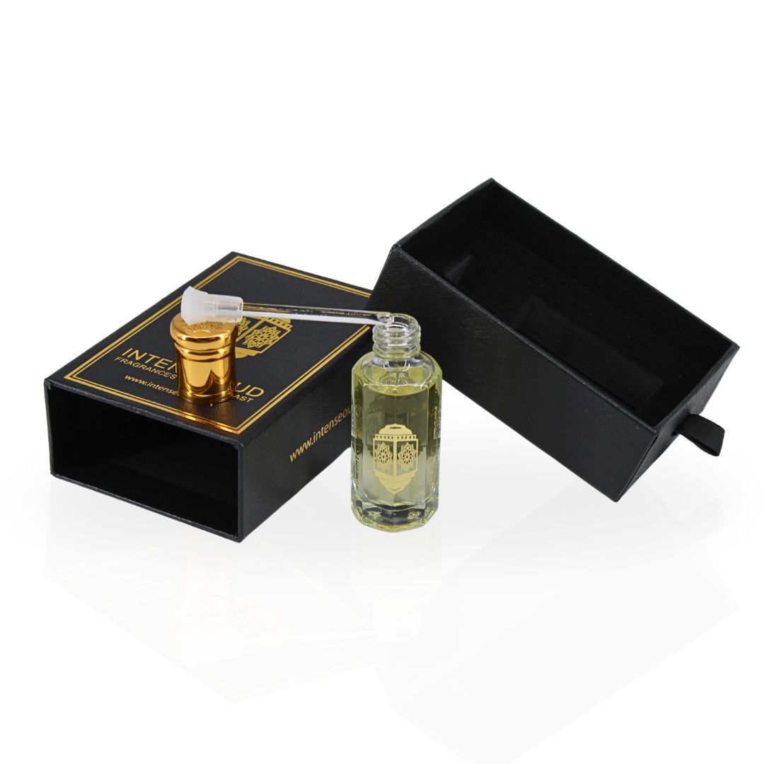 Attar Al Wardat Perfume Oil 12ML (0.40 OZ) With Black Gift Box By Intense Oud | Fresh Rose & Bright Bergamot With A Woody Finish.