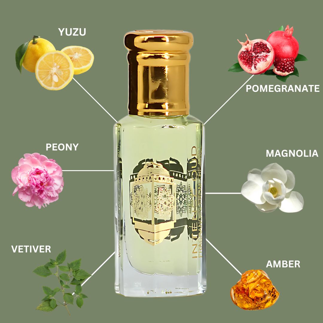 Shining Crystal Perfume Oil 12ML (0.40 OZ) With Black Gift Box By Intense Oud | A Fresh Blend Of Icy Yuzu, Soft Florals & Warm Woody Musk.