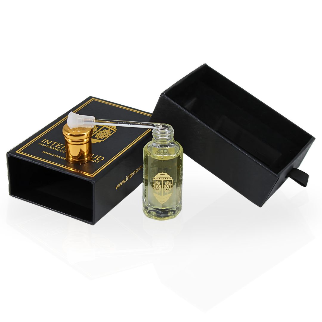 Vanilla Musk Perfume Oil 12ML (0.40 OZ) With Black Gift Box By Intense Oud | Chocolate & Rose With A Creamy Vanilla & Soft Musk Finish.