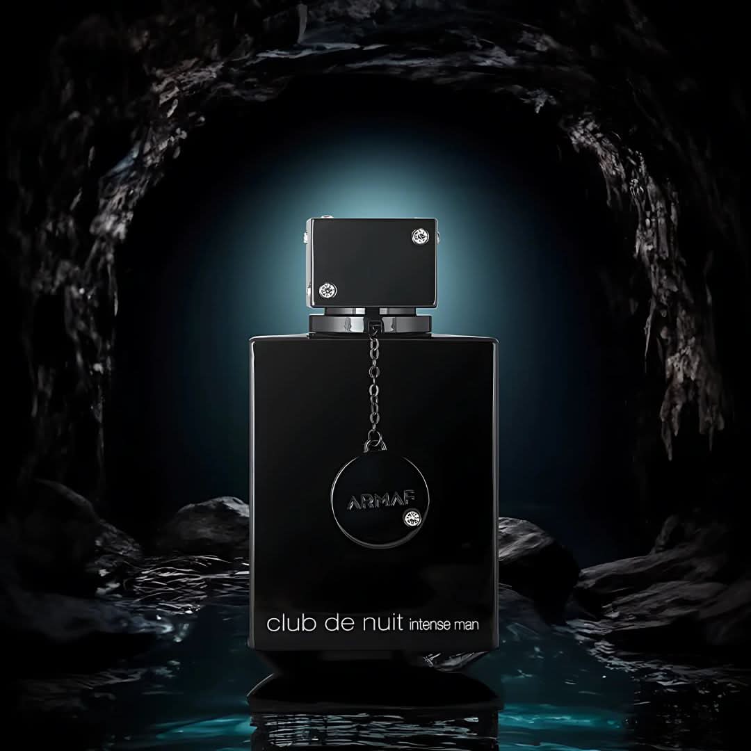 Armaf Club De Nuit Intense Man Pure Parfum Spray 150ml bottle, sleek design, showcasing the luxury fragrance container.
