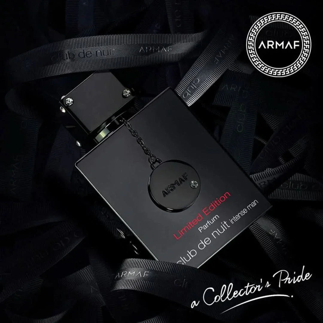 Armaf Club De Nuit Intense Man Limited Edition EDP parfum gift box with 105ml bottle and decorative packaging.
