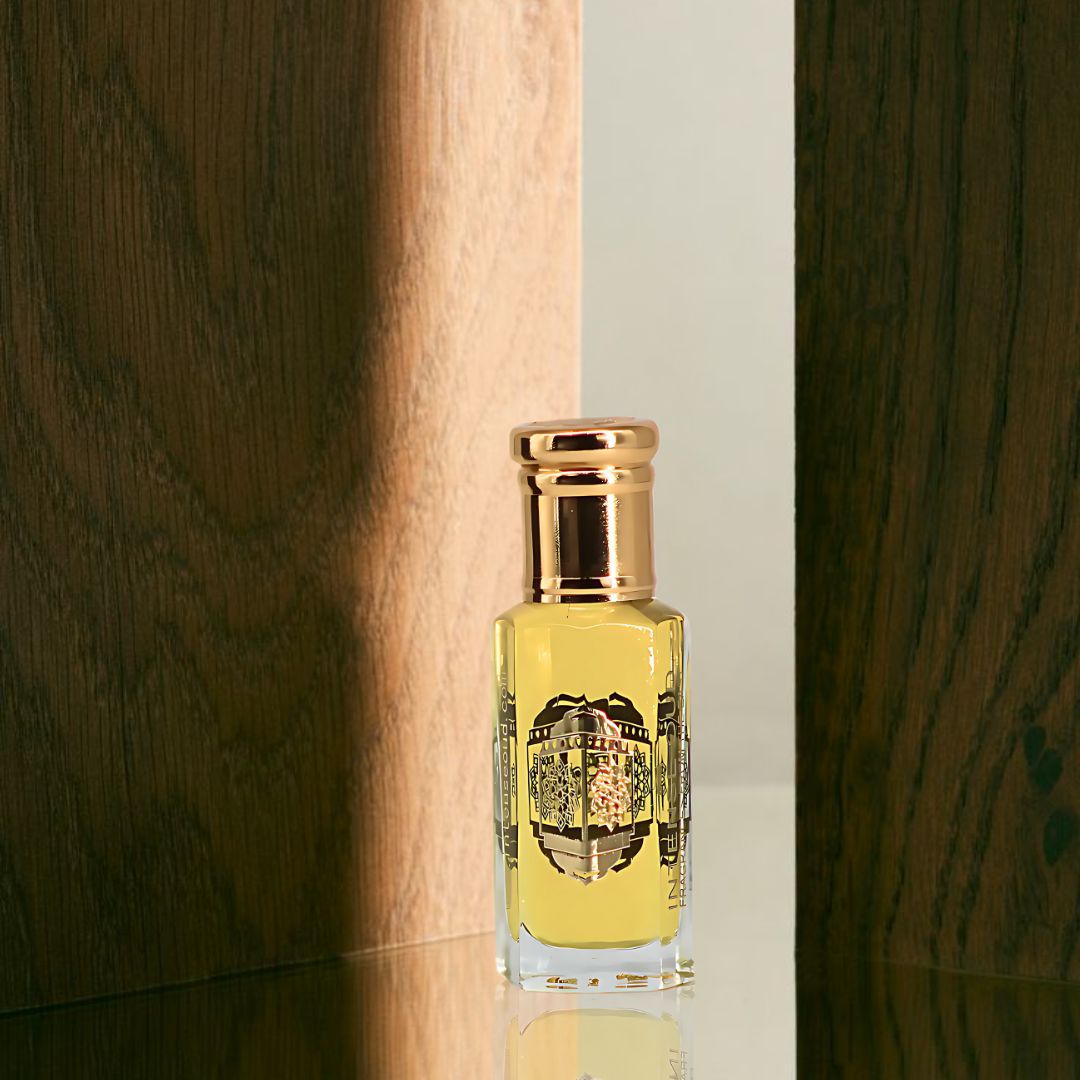 Touch Of Amber Perfume Oil 12ML (0.40 OZ) With Black Gift Box By Intense Oud | Bold Amber, Leather & Musk With A Hint Of Citrus.