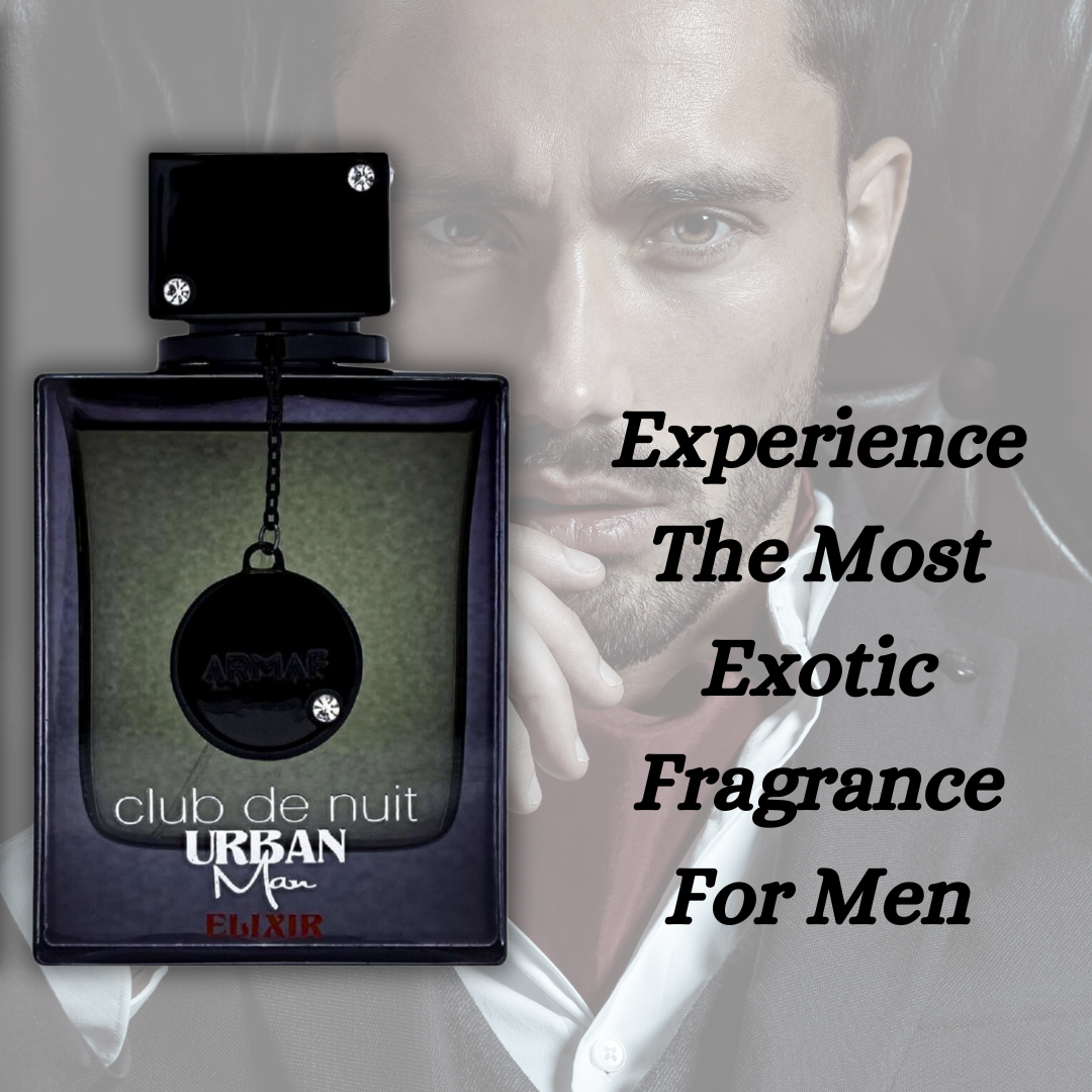 Armaf Club De Nuit Urban Man Elixir Eau de Parfum spray 105ml bottle with sleek design and dark label.