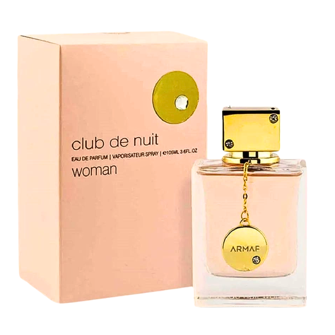 Armaf Club De Nuit for Women Eau de Parfum spray in 105ml bottle, showcasing the elegant perfume bottle design.