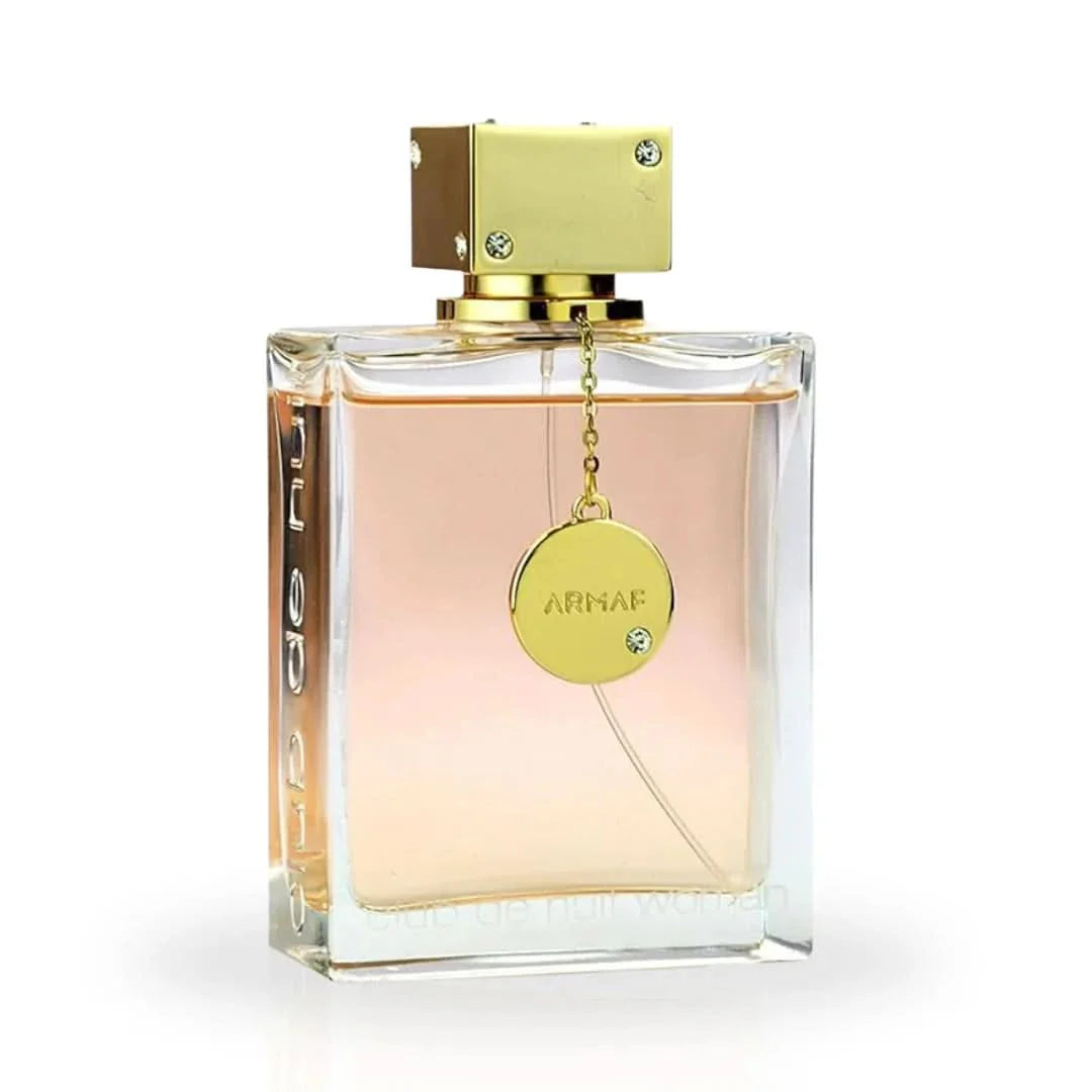 Club De Nuit Women Eau de Parfum spray by Armaf, 200ml bottle, elegant floral fragrance with a sleek design.